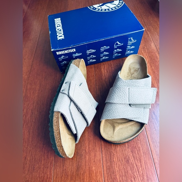 Birkenstock Men Kyoto Desert Slide Sandals in Whale Gray various - Picture 4 of 13